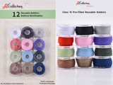 12 pcs Reusable Bobbins - Gkstitches