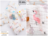 Six layers Muslin fabric digital Print Blanket - Gkstitches