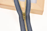 One - Way Close-End Denim Zippers - Gkstitches