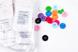 One Color Four Hole Buttons Pack - Gkstitches