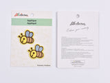 Bee Patches on Iron (2 Piece per Pack) - Gkstitches