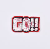 Go Sequin embroidery iron on patches ( 1 piece per pack) - Gkstitches