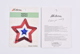 Sequin Star Embroidery (1 Piece Pack) Iron on , Sew on, Embroidered patches. - Gkstitches