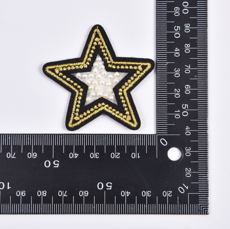 Star Embroidery (1 Piece Pack) Iron on , Sew on, Embroidered patches. - Gkstitches