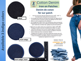 Denim Patches Patch (2 Pieces Pack) Iron on , Sew on, Embroidered patches. - GK 84 - Gkstitches