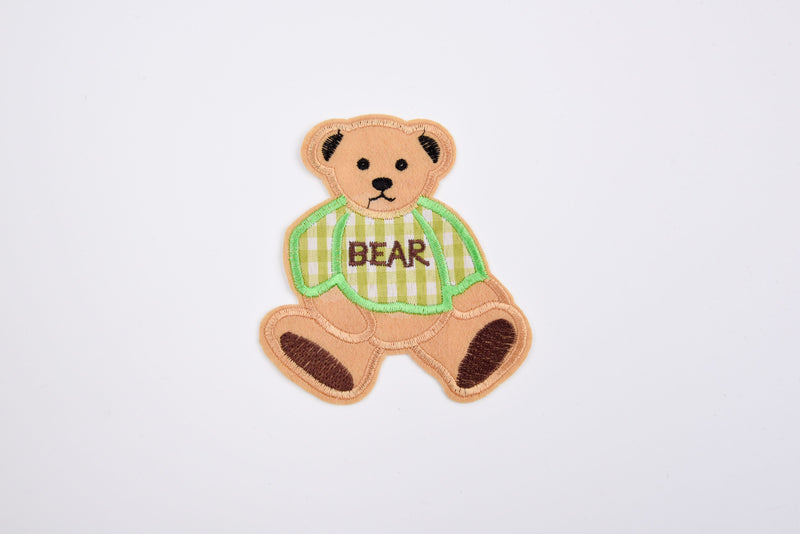 Teddy Bear Patch (2 Pieces Pack) Iron on , Sew on, Embroidered patches. - GK- 50 - Gkstitches