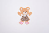 Teddy Bear Patch (2 Pieces Pack) Iron on , Sew on, Embroidered patches. - Gkstitches