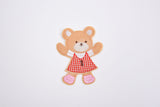 Teddy Bear Patch (2 Pieces Pack) Iron on , Sew on, Embroidered patches. - Gkstitches