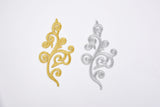 Golden and Silver Embroidery High Quality patch on Iron (1 Piece per Pack) - Gkstitches