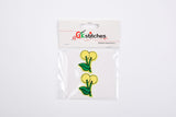 Cherry High-quality Patch (2 Pieces Pack) Sew on, Embroidered patches. - Gkstitches