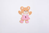 Teddy Bear Patch (2 Pieces Pack) Iron on , Sew on, Embroidered patches. - Gkstitches