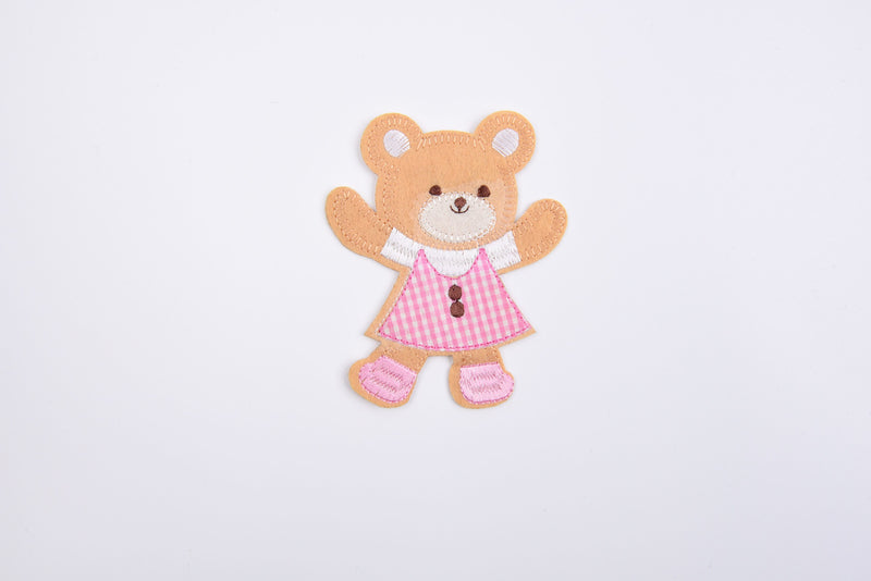 Teddy Bear Patch (2 Pieces Pack) Iron on , Sew on, Embroidered patches. - Gkstitches