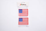American Flag Patch - United States of America Patch (2 Pieces Pack) Iron on , Sew on, Embroidered patches. - GK- 49 - Gkstitches