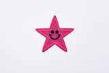Stars Smiley Face Glitter (2 Pieces Pack) Iron on , Sew on, Embroidered patches. - GK 47 - Gkstitches