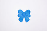 Classic Dots Bow Patch (2 Pieces Pack) Iron on , Sew on, Embroidered patches. GK- 48 - Gkstitches