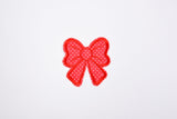 Classic Dots Bow Patch (2 Pieces Pack) Iron on , Sew on, Embroidered patches. GK- 48 - Gkstitches