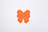 Classic Dots Bow Patch (2 Pieces Pack) Iron on , Sew on, Embroidered patches. GK- 48 - Gkstitches
