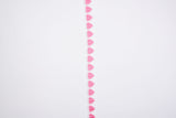 Pink and Red Hearts Crochet Lace Trim - GK- 14 - Gkstitches