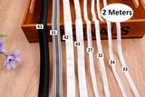 ( 2 Meters Pack ) Decorative Elastic Trim with Lace Edging - Scallop Edging, Bra, Underwear Clothing Accessories - Gkstitches
