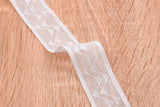 ( 2 Meters Pack ) Decorative Elastic Trim with Lace Edging - Scallop Edging, Bra, Underwear Clothing Accessories - Gkstitches