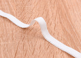 ( 2 Meters Pack ) Decorative Elastic Trim with Lace Edging - Scallop Edging, Bra, Underwear Clothing Accessories - Gkstitches