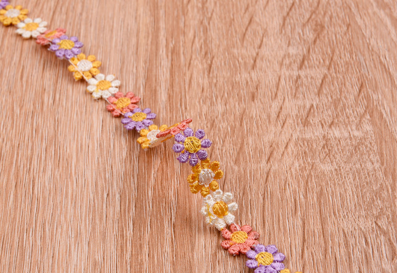 MINI Daisy Flower Crochet Lace Trim - Gkstitches