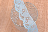 Thin Lace Border Fabric Ribbon Trim GK- 59 ( 5 Yards Pack) - Gkstitches