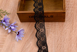 Thin Lace Border Fabric Ribbon Trim GK- 59 ( 5 Yards Pack) - Gkstitches