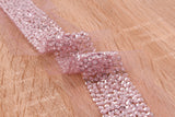 Line Border Crochet Lace Trim with Handwork Beads - GK- 68 - Gkstitches