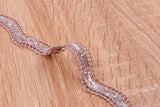 Wave Crochet Lace Trim with Sequins - GK- 70 - Gkstitches