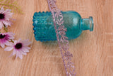Flowers Border Crochet Lace Trim with Handwork Beads - GK- 71 - Gkstitches