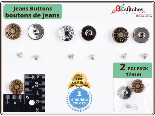 Jeans Button - Gkstitches