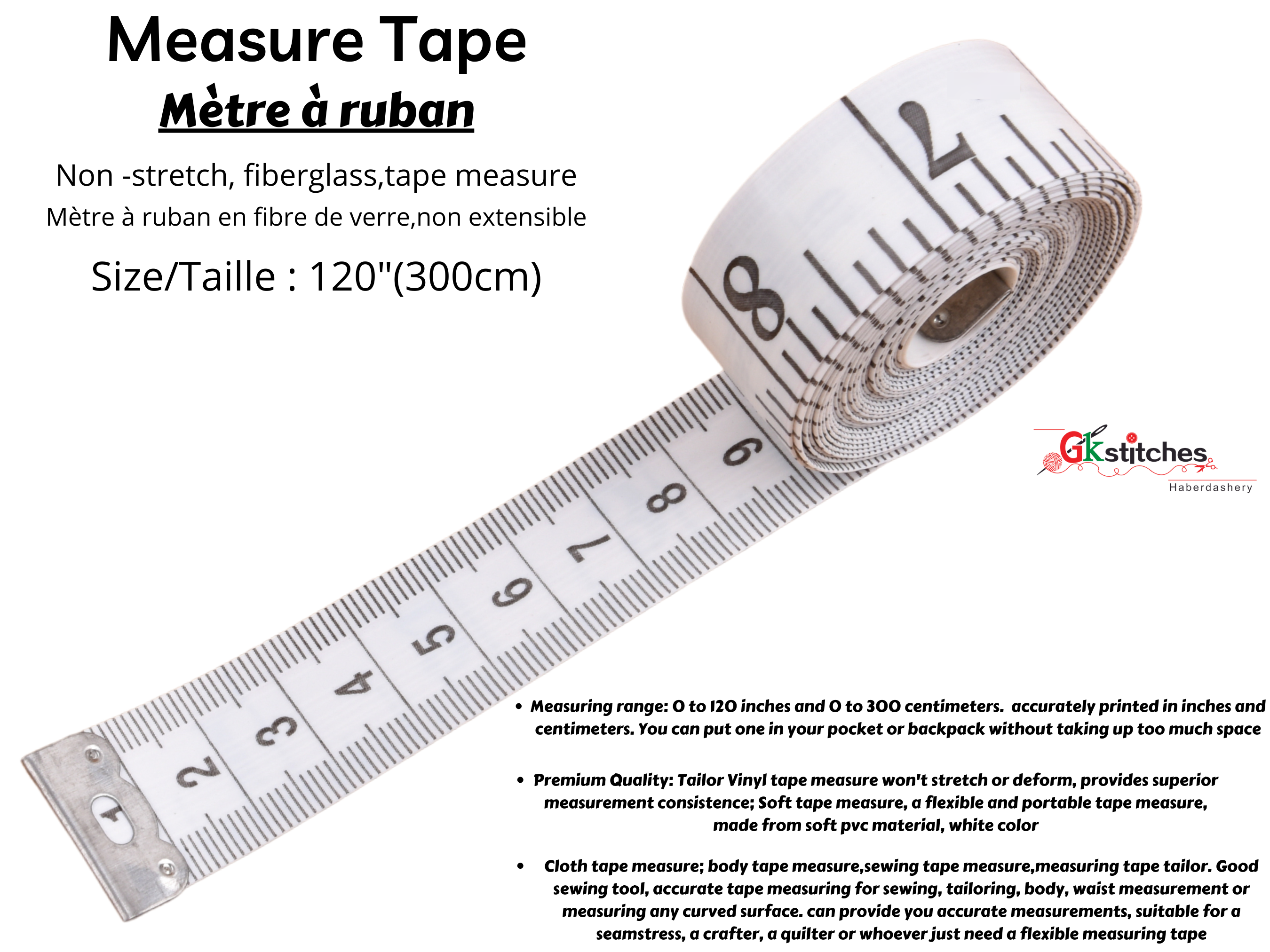 120 Retractable Tape Measure Bulk - Sullivans USA