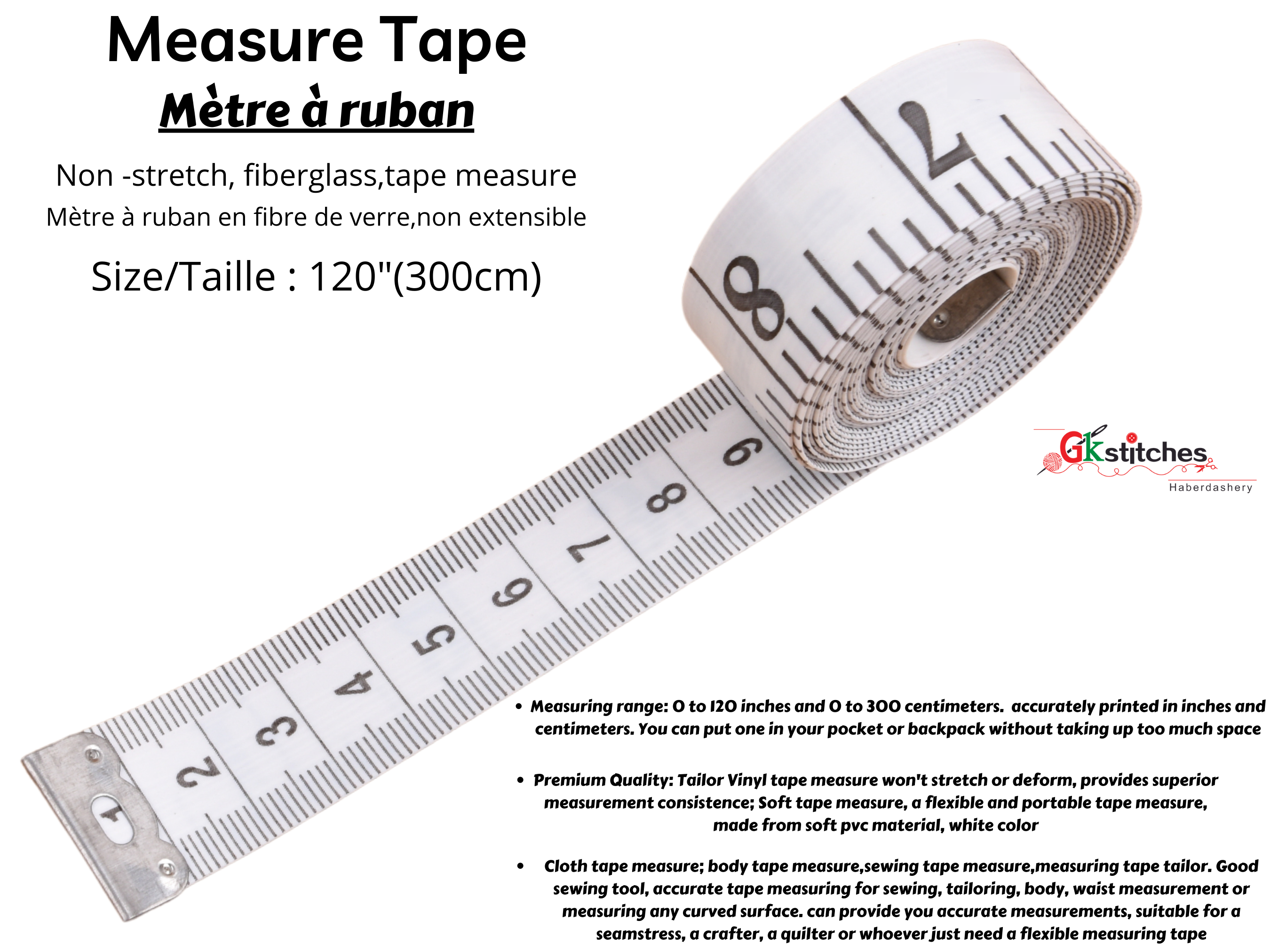 Measurement Tape 120 inches – Gkstitches