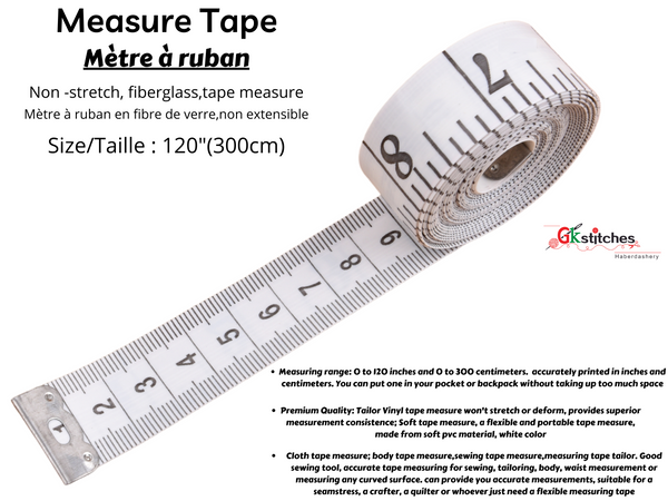 Measurement Tape 120 inches - Gkstitches