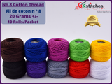 100% Cotton Embroidery Thread Pack - Gkstitches