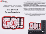 Go Sequin embroidery iron on patches ( 1 piece per pack) - Gkstitches