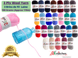 3 ply wool yarn - Gkstitches