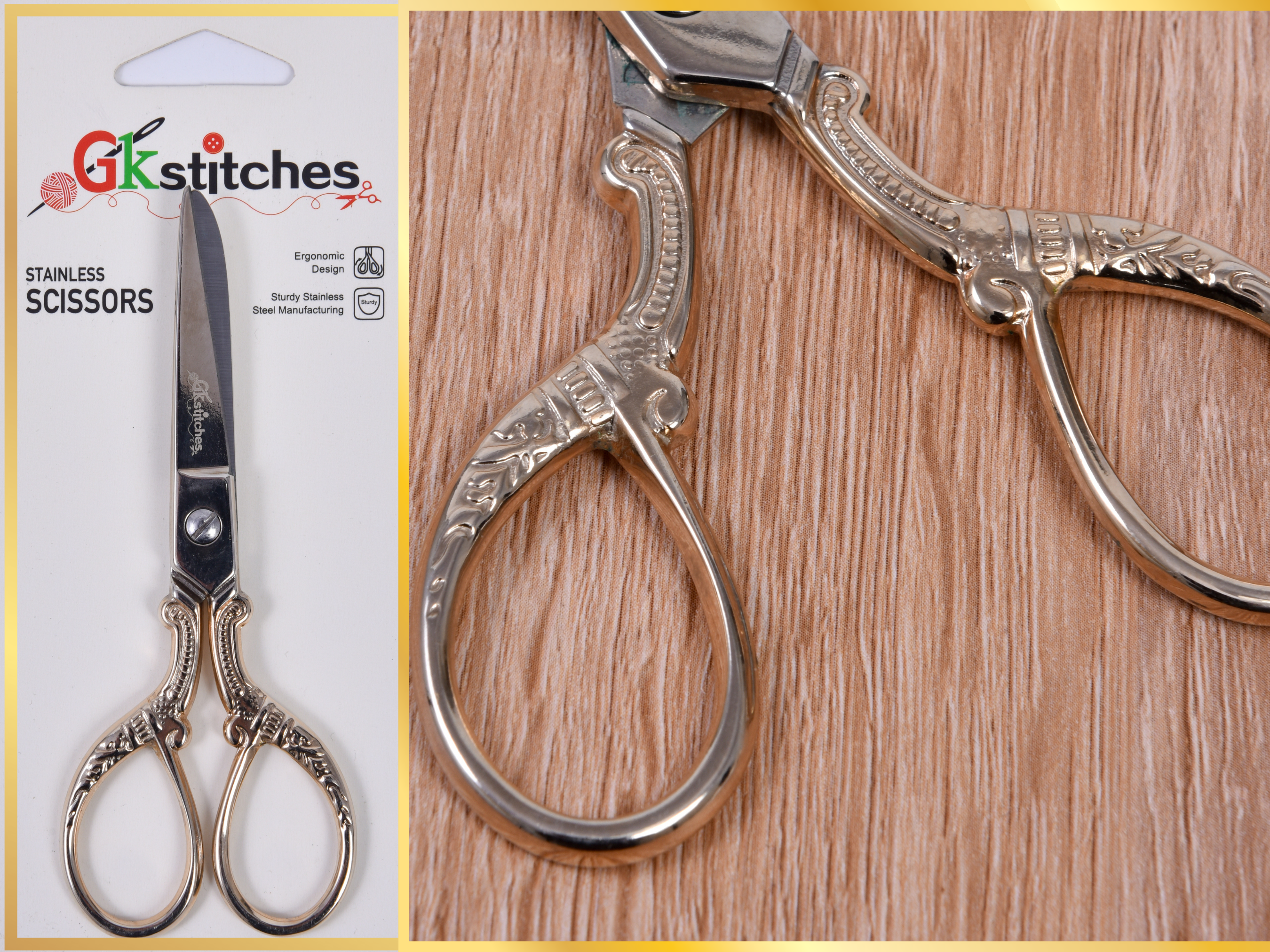 Stainless Steel Gilded Crane Scissors Retro Bird Scissors - Temu