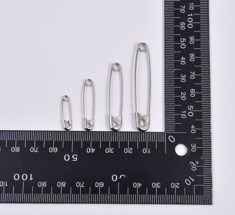 Curved Safety Pins 100 in the pack Different sizes - Gkstitches