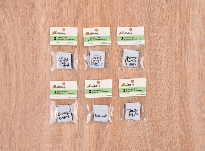 Clothes Labels (3 pcs per pack) - Gkstitches