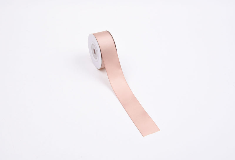 Light Peach Double Sided Satin Ribbon - Made in France (7 Widths to ch – Prism Fabrics & Crafts Light Peach Double Sided Satin Ribbon - Made in France (7 Widths to ch – Prism Fabrics & Crafts