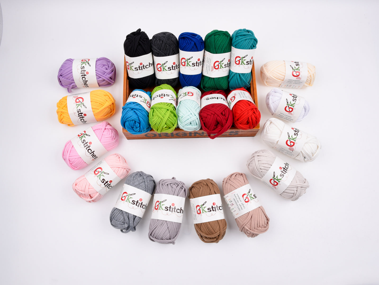Solid T-shirt Yarn - 29 meters – Gkstitches