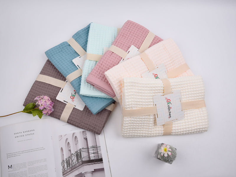 Cotton Waffle Blanket 70x140 cm - Gkstitches