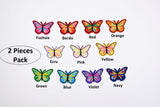 Butterfly Patch (2 Pieces Pack) Iron on , Sew on, Embroidered patches. - GK 55 - Gkstitches