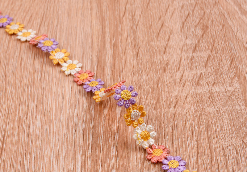 MINI Daisy Flower Crochet Lace Trim - Gkstitches