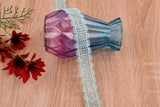 Flowers Border Crochet Lace Trim with Handwork Beads - GK- 66 - Gkstitches