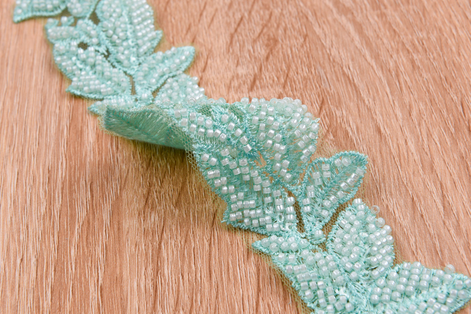 Chesty - rosymonster❤️color trimming border Flowers Border Crochet Lace Trim with Handwork Beads - GK