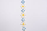 Daisy Flower Crochet Lace Trim - Gk - 8 - 2 Yards Pack - Gkstitches