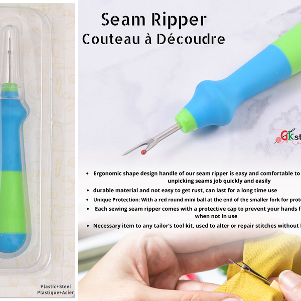Seam Ripper with soft handle – Gkstitches
